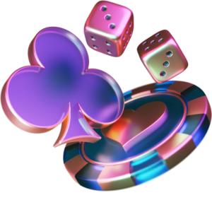 Casino Pieces - Dice, Chips and Spade