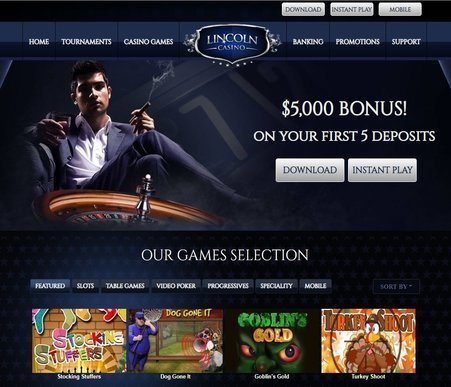 Lincoln Casino Screenshot