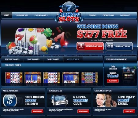 Liberty Slots Casino Screenshot