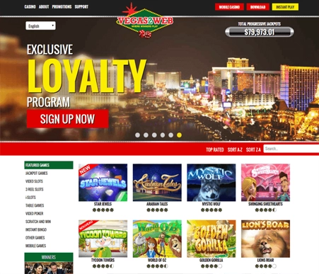 Vegas 2 Web Screenshot