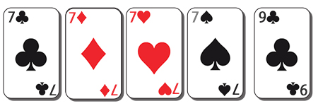 Four Of A Kind poker hand example