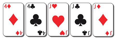 Full House poker hand example