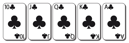 Royal Flush poker hand example