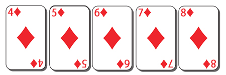 Straight Flush poker hand example