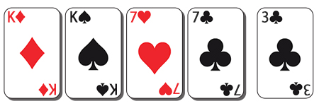 Two Of A Kind poker hand example