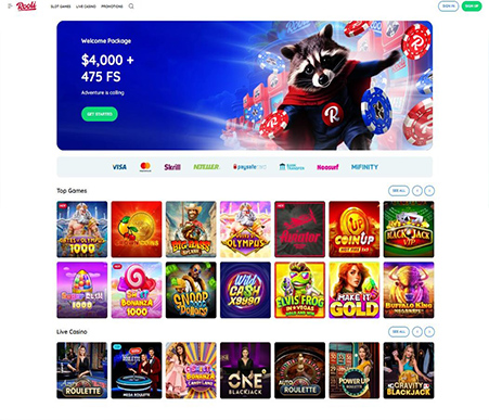 Rooli Casino Review Screenshot